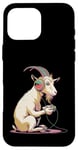 iPhone 16 Pro Max Goat Stuffed Animal Goat Costume Kids Headphones Video Game Case