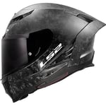 LS2 Dragon FF807. Motorcycle Helmet. Full Face. Full Carbon. Dark Visor, Pinlock and Carrying Bag Included. Gloss Forged. 3XL