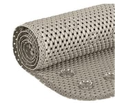 Tapis de Bain de Luxe antidérapant, Tapis de Bain en Mousse Souple pour Salle de Bain, Tapis de Bain avec Trous de Drainage, ventouses - 91,4 x 43,2 cm - Gris