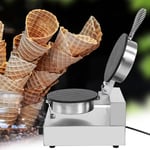 Electric Stainless Steel Ice Cream Waffle Cone Maker Non Stick Pan For Shop Home