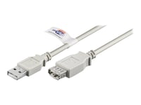 Goobay - Usb-Forlengelseskabel - Usb (Hann) Til Usb (Hunn) - Usb 2.0 - 1.8 M - Grå