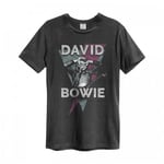 Amplified Unisex Adult Look Into My Eyes David Bowie T-Shirt - XS