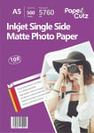 A5 Single Sides Matt Inkjet Photo Paper 108Gsm 500 Sheets