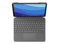 Logitech Combo Touch - Clavier et étui - avec trackpad - rétroéclairé - Apple Smart connector - QWERTZ - Suisse - sable - pour Apple 11-inch iPad Pro (1ère génération, 2e génération, 3ème génération)