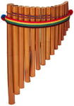 Atlas World Music AW-L40 Peruvian 15 Note Panpipe, Multicolor