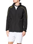 Uhlsport Stream 22 all weather jacket Men's Jacket - black/lime yellow, S