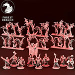 Chaos Warband 10mm Detailed Miniatures oldhammer warmaster kings of war