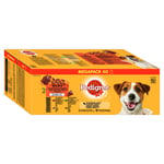 Pedigree Adult Pouch Multipack - 4 sorter i gelé 40 x 100 g