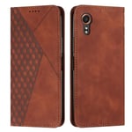 Brown Diamond Pu-Kotelo On Yhteensopiva Samsung Galaxy Xcover 7:N Kanssa