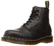 DR MARTENS Mixte 6 Eye Boot, Nappa Noir, 39 EU