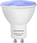 Adurosmart Lampa GU10 RGBW Dimbar Zigbee  - 1-pack