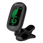 Chord | RCT 4 Rechargeable Clip-On Tuner | Precision Accuracy ±1 Cent Tuning Your Compact Companion for Chromatic, Guitar, Bass, and Ukulele Modes | Supplied with USB A to C charging Cable