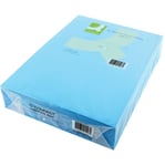 Q Connect Bright Blue Coloured Paper A4 80 gsm Ream of 500 Sheets +Free 24h Del