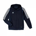 Adidas Performance Junior T12 Hoody Hoodie Full Zip Navy Blue X34273