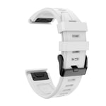 Eariy Silicone Replacement Strap Compatible with Garmin Fenix 6S / 6Spro, Quick Release Watch Strap, Light and Comfortable, Multiple Colours, White