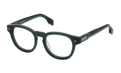 Lunettes de Vue Lozza VL4357M 0J80 VERDE PETROLIO TRASPARENTE 50/21/145 Homme