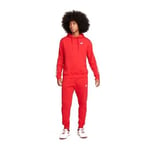 Nike Club Fleece Men's Graphic Hood UNIVERSITY RED/WHITE, storlek X-Large