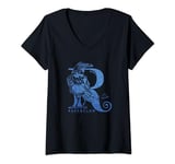 Womens Harry Potter Ravenclaw Glitter V-Neck T-Shirt