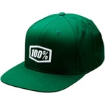 Keps 100 - Icon snapback grön one size textil