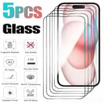 5St Härdat Glas För Iphone 16 14 13 12 15 Pro Max Mini Skärmskydd För Iphone 7 8 Plus X X R Xs Max Skyddsglas iPhone 16 Pro Max 5 Pcs