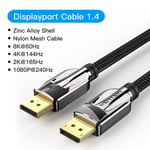 Vention Displayport 1.4 Câble DP vers DP Câble Ordinateur Adaptateur TV Connecteur de port d'affichage pour PC Macbook HDTV Projecteur 8K 60Hz 3m, HCA Noir 1.4- 1.5m