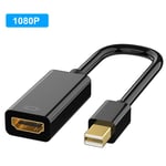 Black 1080P Câble Mini Displayport vers HDMI 4K, adaptateur Mini DP vers HDMI 1080P, mâle vers HDMI, compatible avec Apple MacBook Air Pro ""Nipseyteko