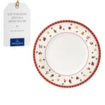 Villeroy & Boch – Toy's Delight Specials Dinner Plate, Christmas Tableware Made of Premium Porcelain, Playful Christmas Motif, Ideal for Combining and Gifting, Made in Germany, Dishwasher Safe