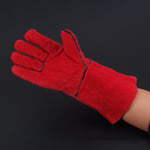 Lämmönkestävät käsineet Hitsaus korkean lämpötilan käsineet Liesi pitkävuorattu hitsauskone Ultimate Thermal Gloves (punainen)