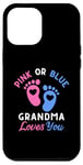 Coque pour iPhone 12 Pro Max Rose ou bleu Grandma Loves You