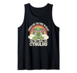 Funny Cthulhu Mythos Quote, Retro Yoga Cthulhu Tank Top