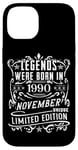 Coque pour iPhone 14 Anniversaire Novembre 1990 Édition Limitée Cadeau Utilisé