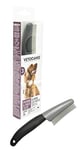 VETOCANIS Peigne Anti-Puces pour Chien, Peigne de Toilettage aux fines dents en Acier Inoxydable.