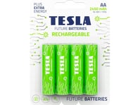 Tesla Uppladdningsbart Batteri Aa Lr06 2400 Mah (4 St) - 2293480