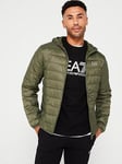 EA7 Emporio Armani Core Id Lightweight Padded Jacket - Khaki, Khaki, Size 2Xl, Men