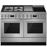 Smeg CPF120IGMPX Portofino 120cm Stainless Steel Dual Cavity Range Cooker with Mixed Fuel Hob