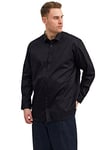 JACK&JONES PLUS Jprblacardiff T-Shirt L/S PS Noos Chemise, Noir/Coupe Ample, 6XL Homme