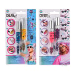 Create It 3-i-1 Neon Neglelakk Penn (assortert)