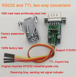 DB9 male pin Convertisseur bidirectionnel RS232-TTL, Module de Conversion mutuelle, trou femelle mâle broche série COM Port TTL niveau Shell