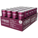 24 X Clean Drink 330 Ml Svartvinbär &amp; Hallon Super Deal