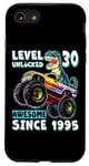 iPhone SE (2020) / 7 / 8 Level 30 Unlocked T Rex Monster Truck Dinosaur 30th Birthday Case