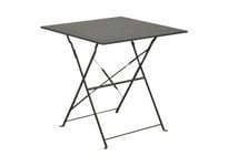 Table Cuba Pliant 70X70CM Gris Pour L'Extérieur Jardin Intérieur