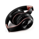 black rose gold Casque stéréo sans fil Bluetooth avec micro intégré, écouteurs, prise en charge du casque, carte FM TF, MP3, PC, urgent, téléphone portable, nouveau, 2024 ""Nipseyteko