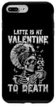 Coque pour iPhone 7 Plus/8 Plus Funny Skeleton Latte est ma Saint-Valentin à mort Saint