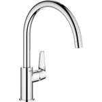 GROHE BAUCURVE engreppsblandare 223mm pip 1 hål t/kv pressgjuten zink