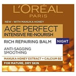 3 x L'Oreal Paris Age Perfect With Manuka Honey Rich Repairing Night Cream 50ml