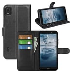 Nokia C2 (2Nd Edition)      Pu Wallet Case    [Black]