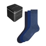 Falke Strømper 3P Happy Socks Gift Box Marine/Blå Str 43/46 Herre