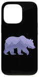 Coque pour iPhone 13 Pro Ours Silhouette Montagne Forêt Paysage Deux Expositions