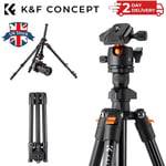 K&F CONCEPT Camera Tripod Stand Aluminum Alloy 160cm/62.99 For Canon Sony F6K2