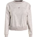 Tommy Hilfiger Tonal Logo Lounge Sweatshirt Beige X-Large Dame